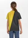 Детская базовая футболка / Yellow and Black Emoji