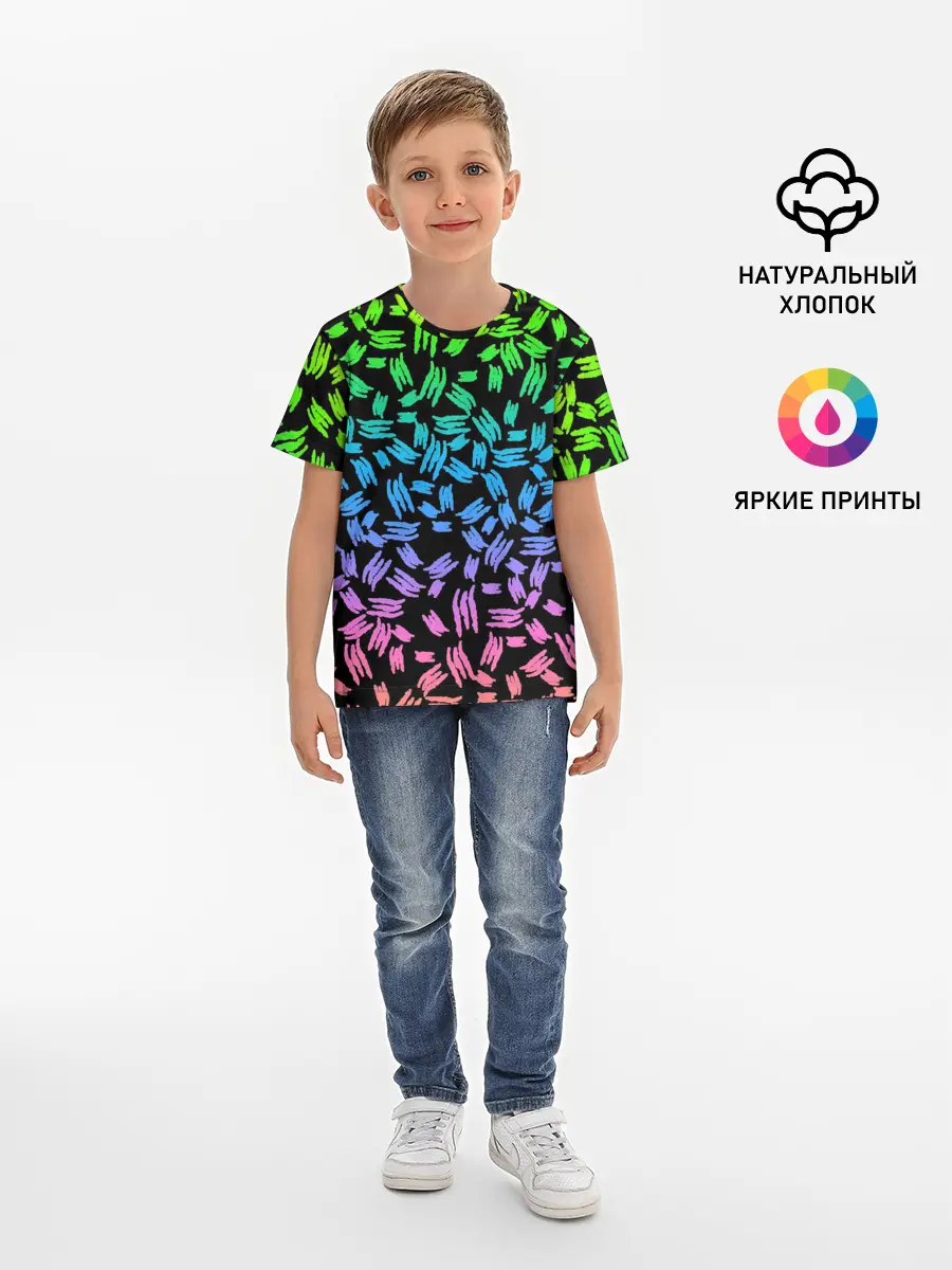 Детская базовая футболка / PATTERN MONSTER ENERGY