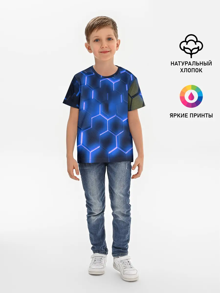 Детская базовая футболка / НЕОНОВАЯ БРОНЯ