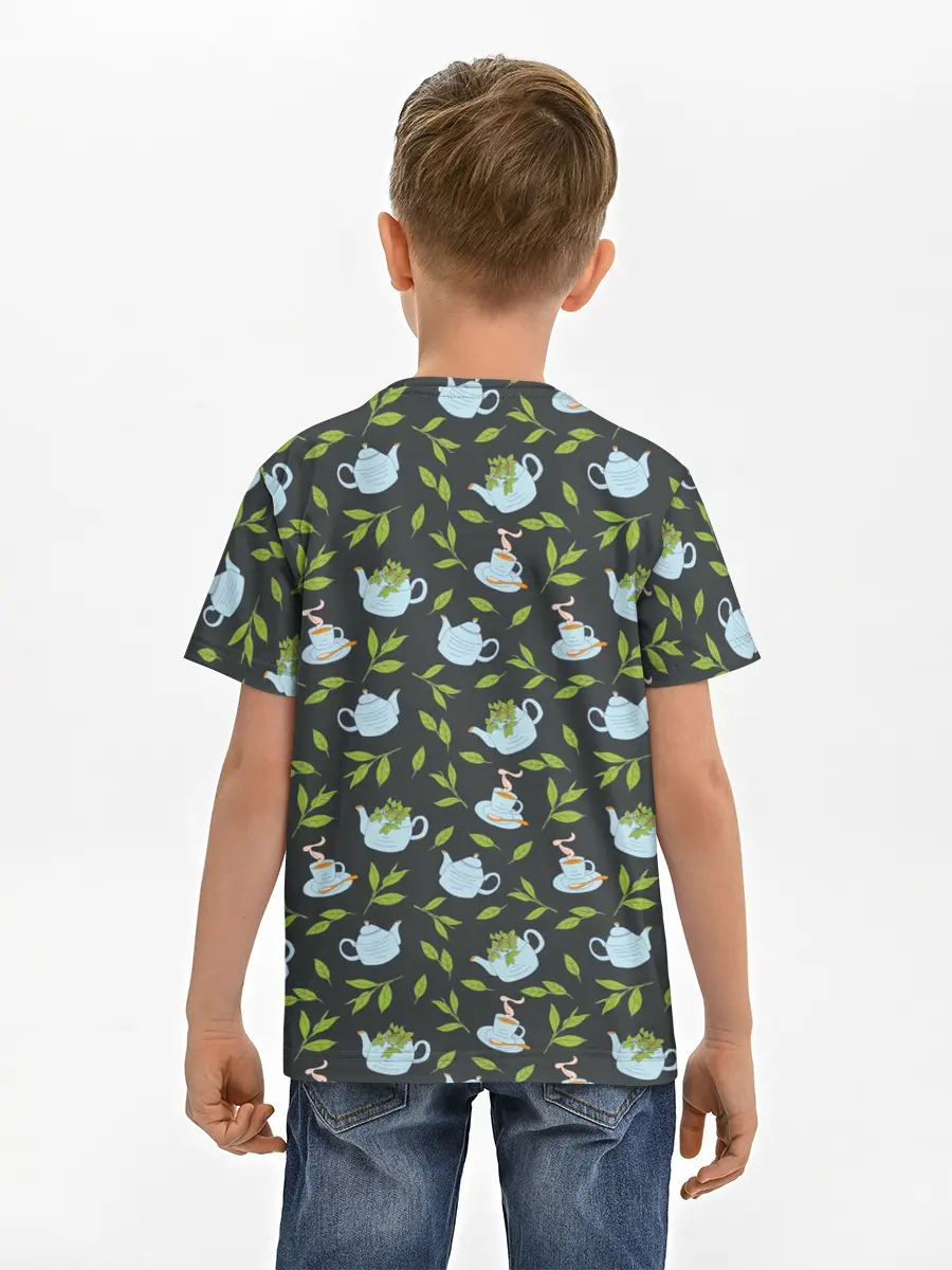 Детская базовая футболка / Чай с мятой
