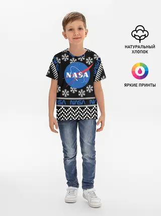 Детская базовая футболка / НАСА