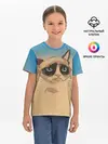 Детская базовая футболка / Grumpy cat ART