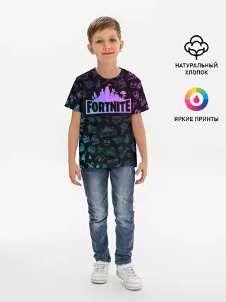 Детская базовая футболка / FORTNITE