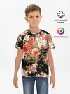 Детская базовая футболка / Лилии и розы