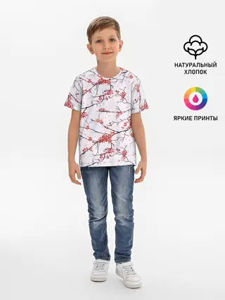 Детская базовая футболка / Сакура