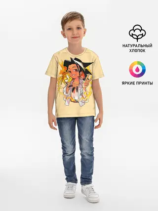 Детская базовая футболка / Йо и Амидамару