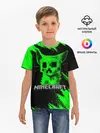 Детская базовая футболка / MINECRAFT CREEPER CAT