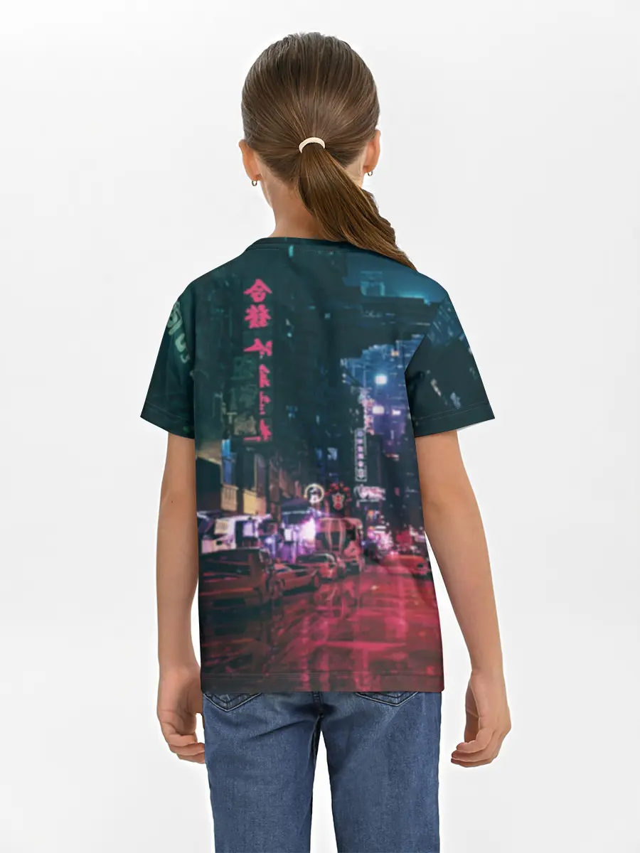 Детская базовая футболка / Cyberpunk 2077