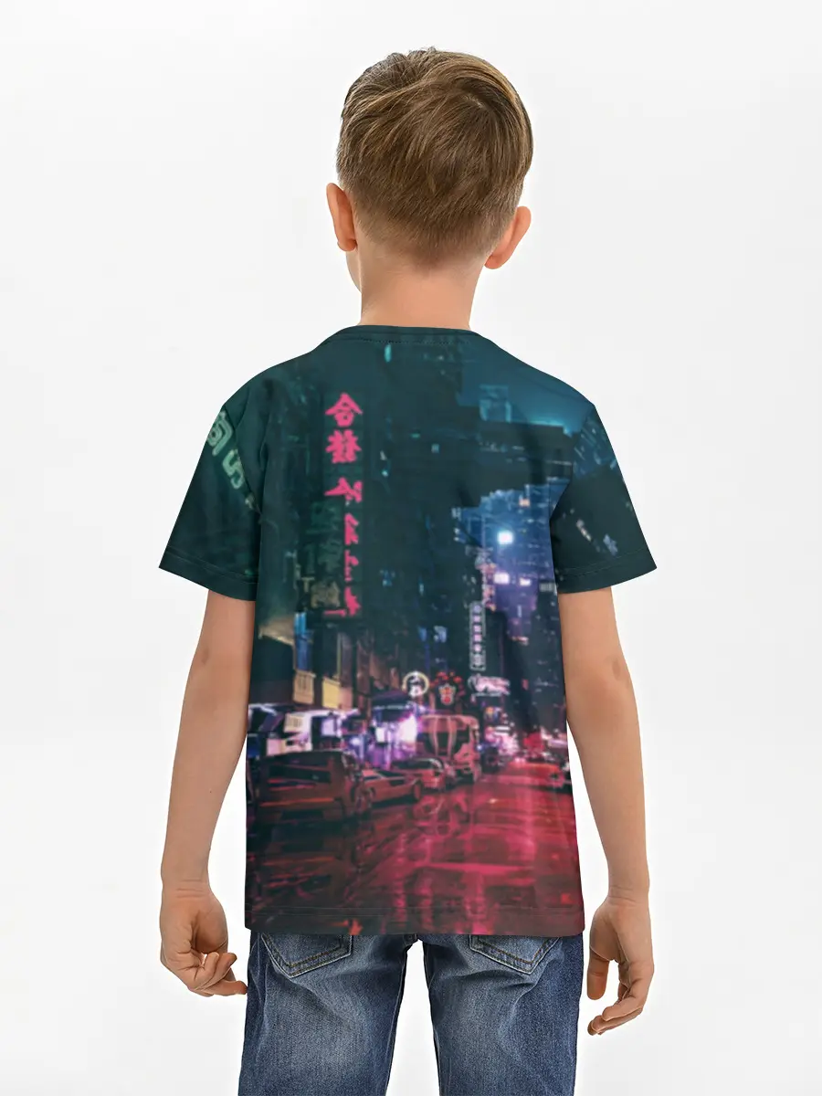 Детская базовая футболка / Cyberpunk 2077