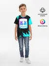 Детская базовая футболка / MARSHMELLO NEON: МАРШМЕЛЛО НЕОН.