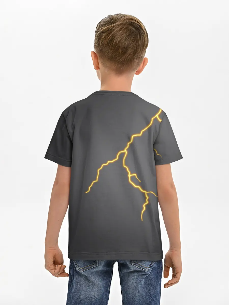 Детская базовая футболка / Яркая молния