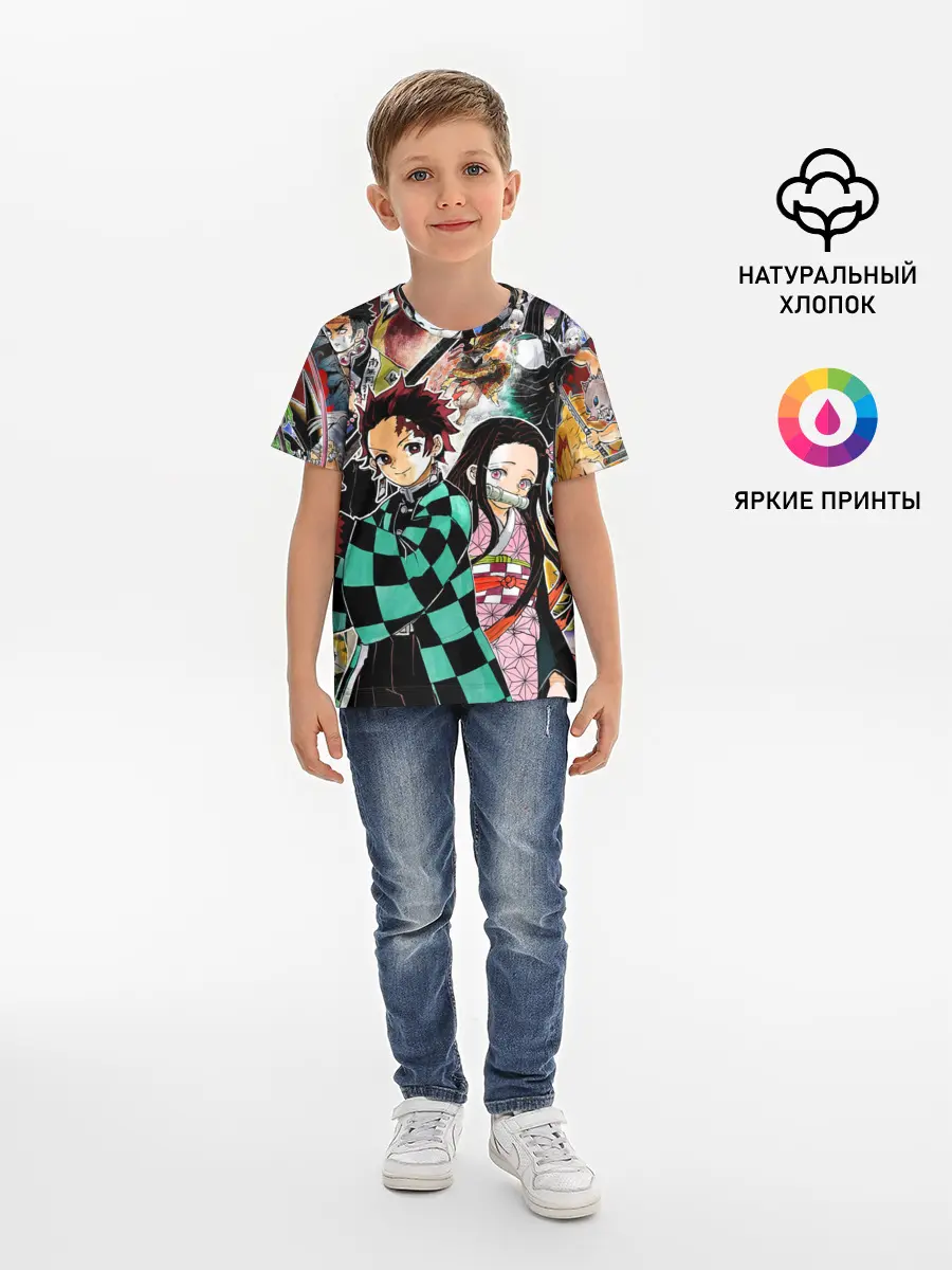 Детская базовая футболка / Клинок рассекающий демонов