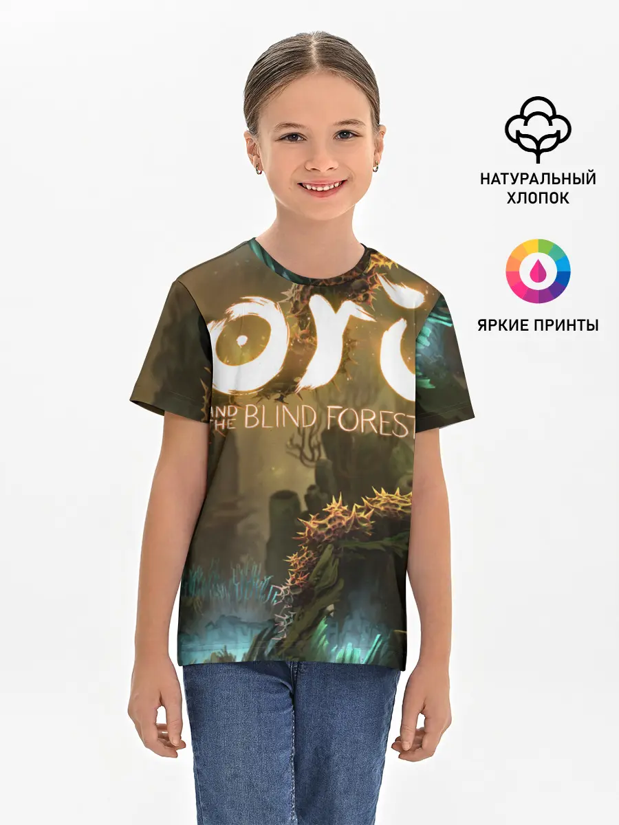 Детская базовая футболка / Ori and the Blind Forest