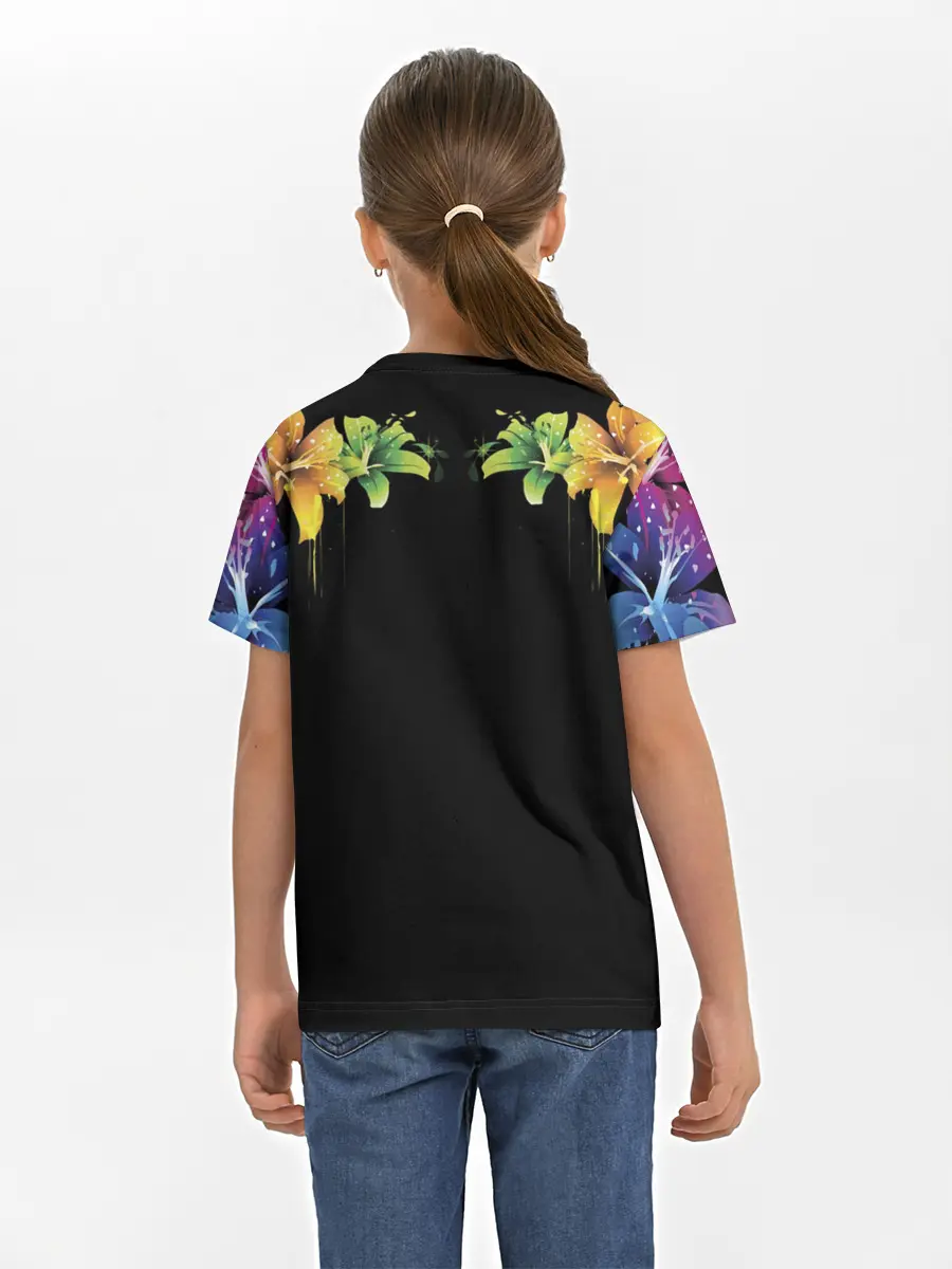 Детская базовая футболка / Цветы