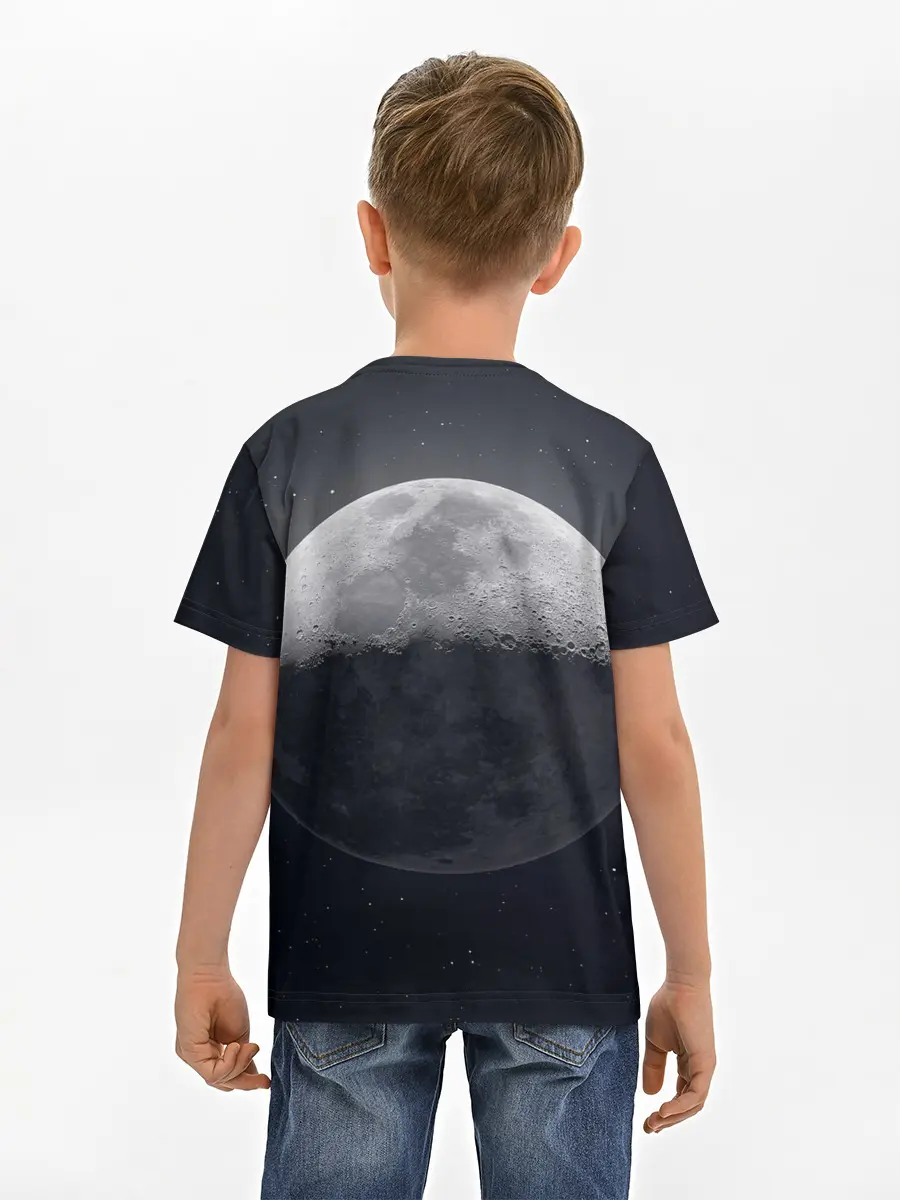 Детская базовая футболка / луна