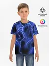 Детская базовая футболка / МОЛНИЯ NEON
