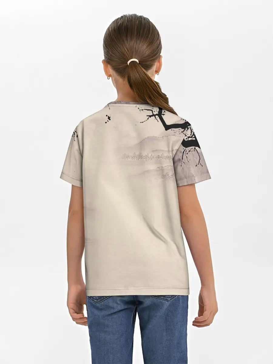 Детская базовая футболка / Сатору Годжо японский стиль