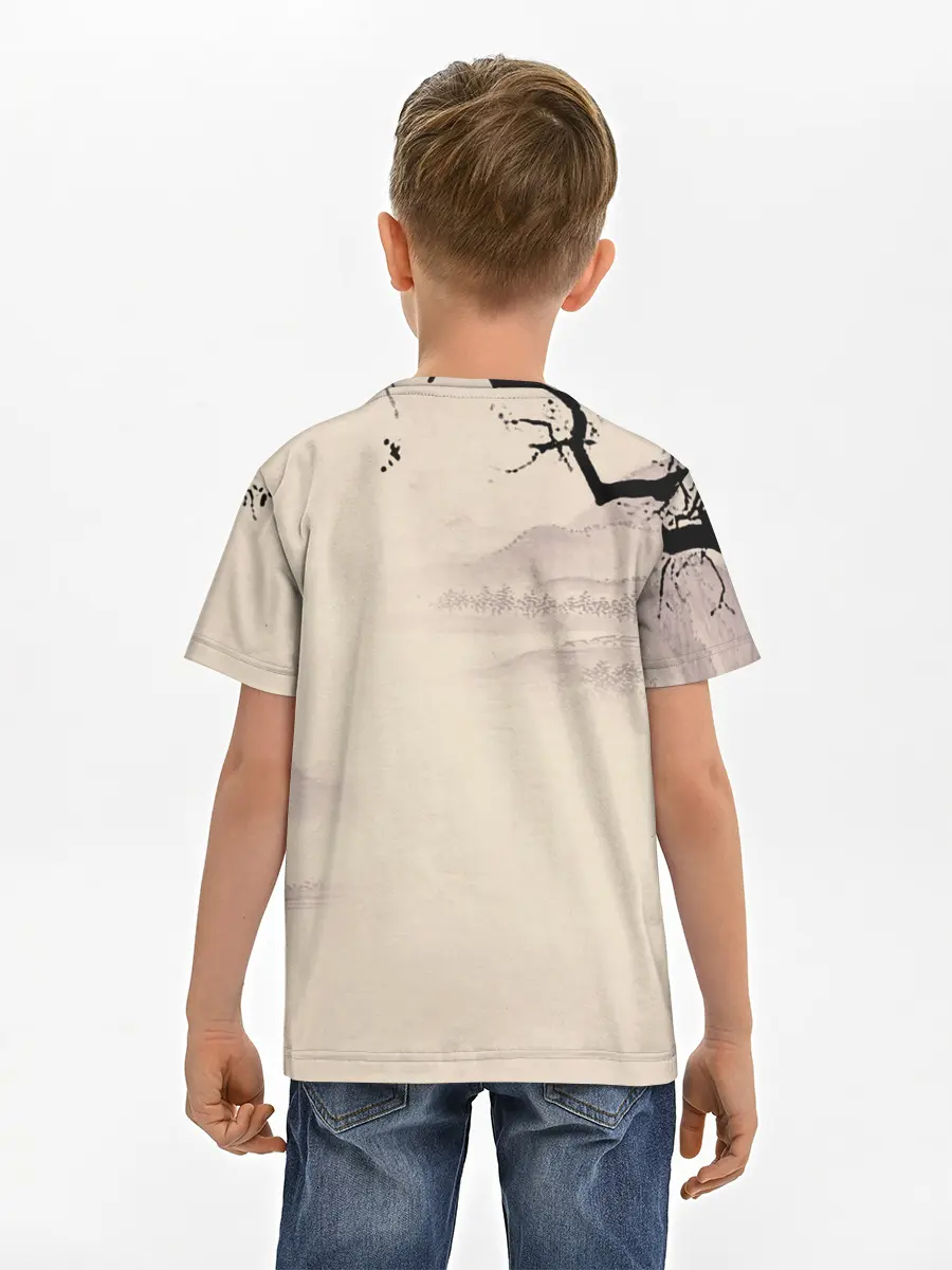 Детская базовая футболка / Сатору Годжо японский стиль