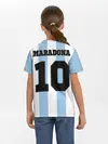 Детская базовая футболка / Марадона Аргентина ретро