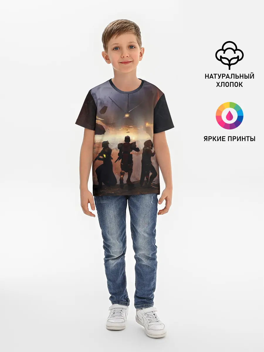 Детская базовая футболка / DESTINY 2 ВОЙНА, СТРАЖИ