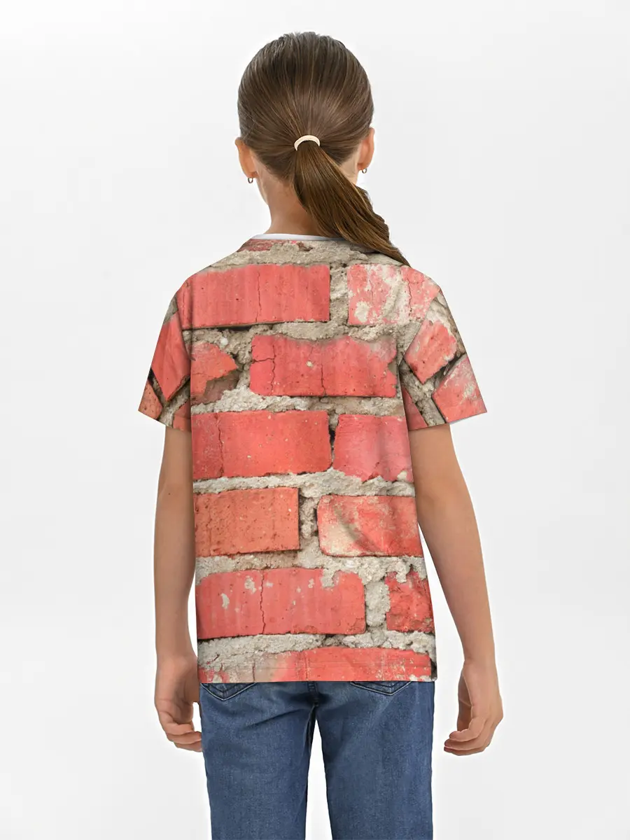 Детская базовая футболка / Кирпичная стена