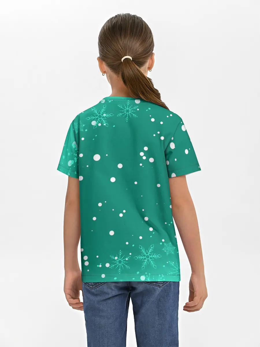 Детская базовая футболка / AMONG US - СНЕЖНЫЙ