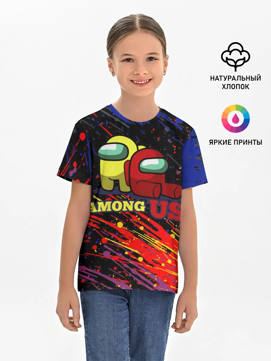 Детская базовая футболка / AMONG US.