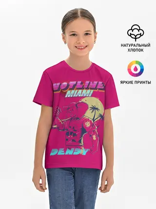 Детская базовая футболка / Hotline Miami