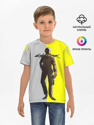 Детская базовая футболка / CYBERPUNK 2077 | КИБЕРПАНК
