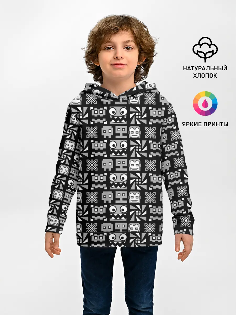 Детское худи / Geometry Dash | Cubes