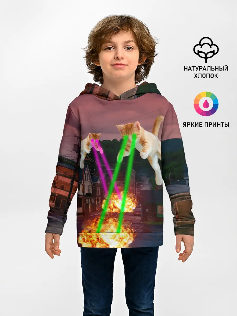 Детское худи / Кошачья Атака!