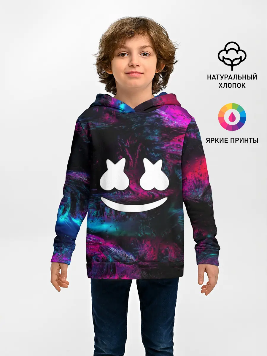 Детское худи / Marshmello NEON