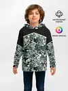Детское худи / Черно-зеленые каракули