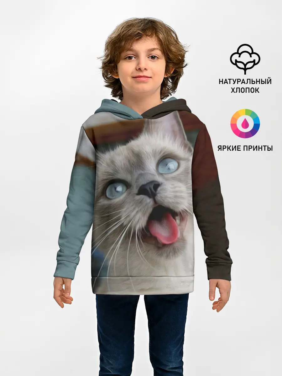 Детское худи / Сиамский котенок