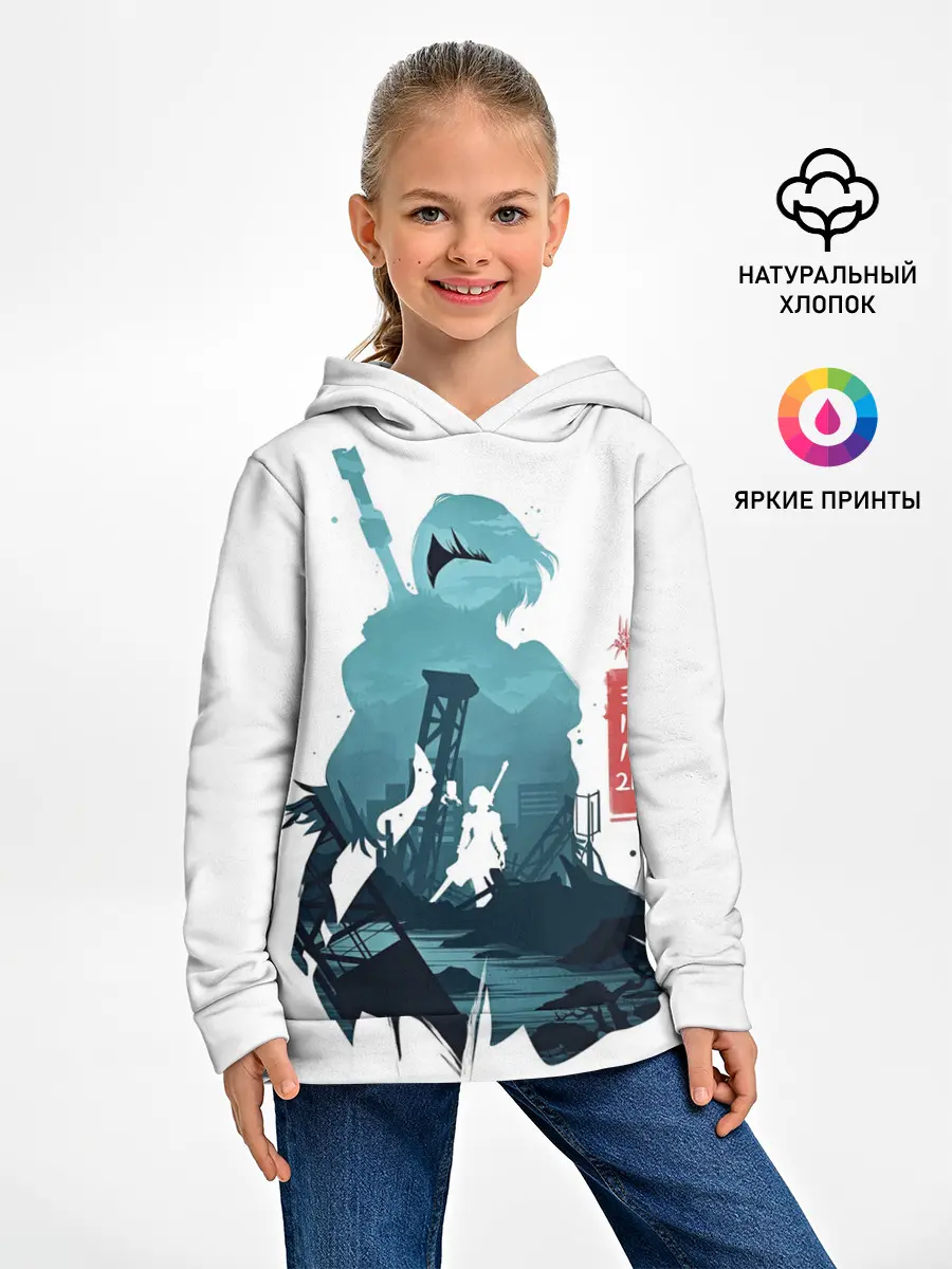 Детское худи / NIER AUTOMATA 2B