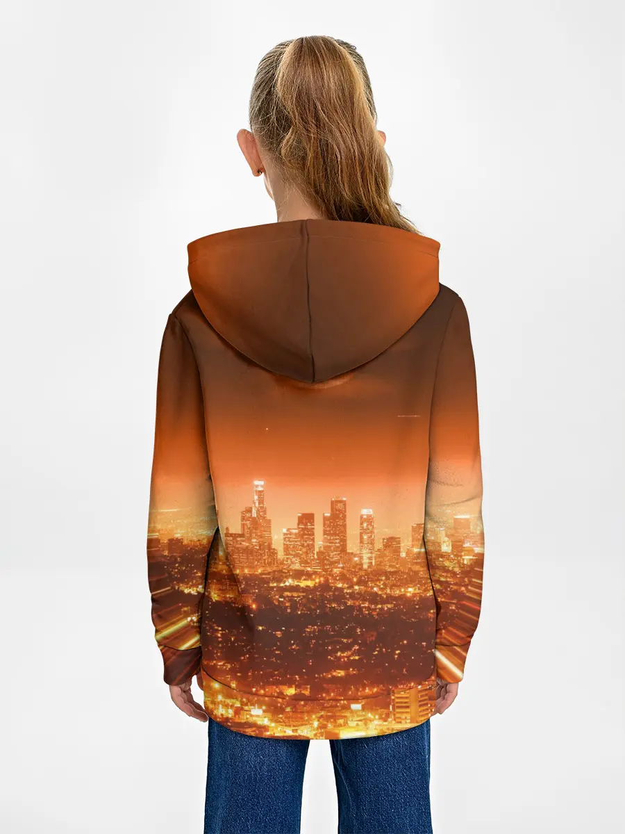 Детское худи / Закат в Нью Йорке