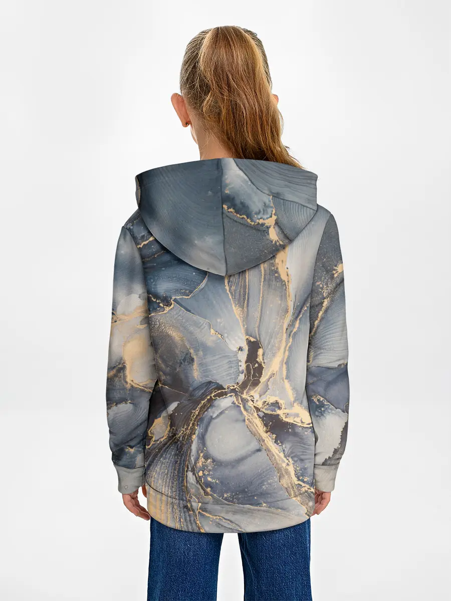 Детское худи / Fluid art ink mix