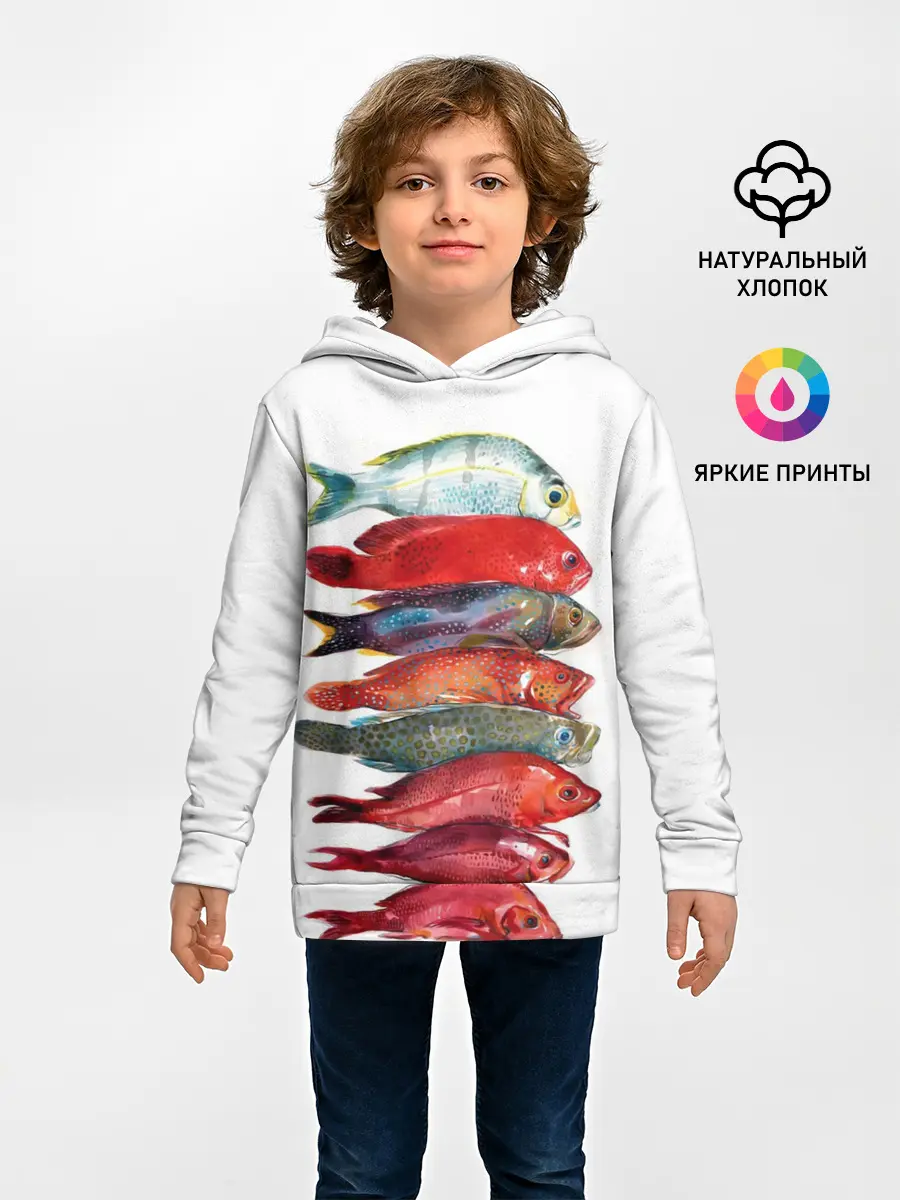 Детское худи / рыбки