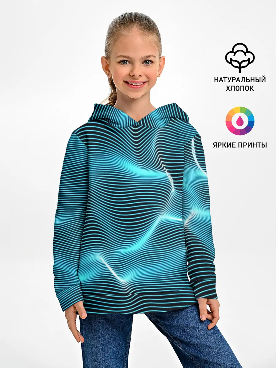 Детское худи / Neon lines