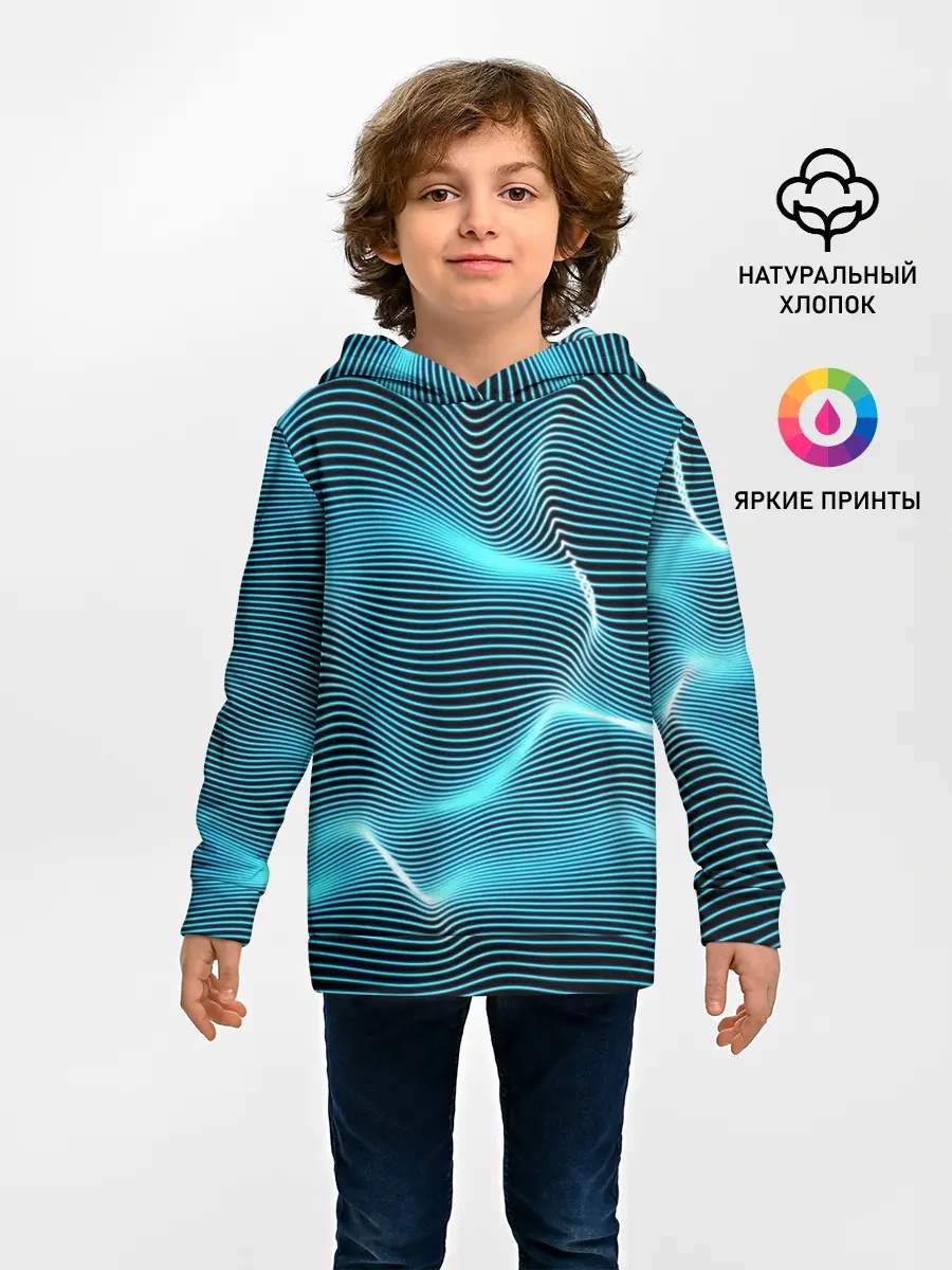 Детское худи / Neon lines