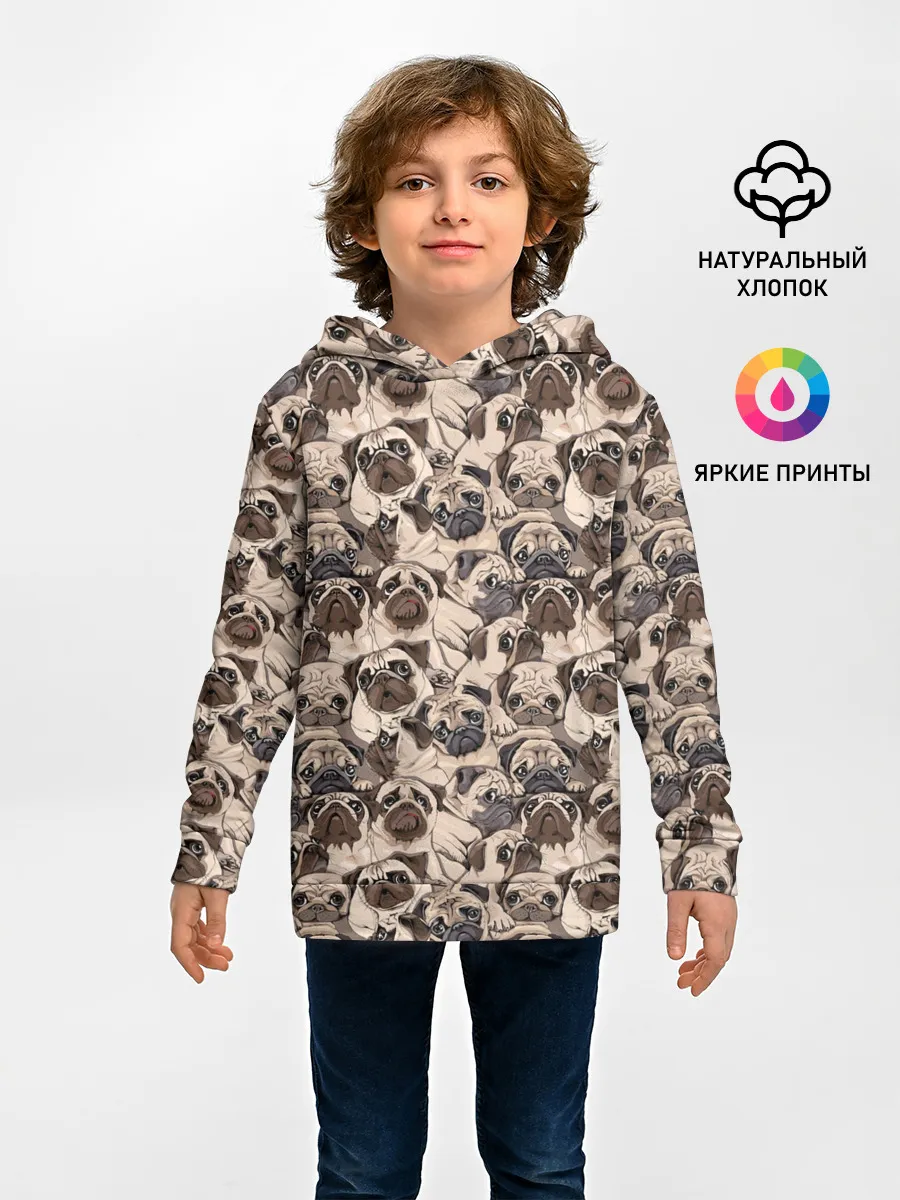 Детское худи / Мопсы