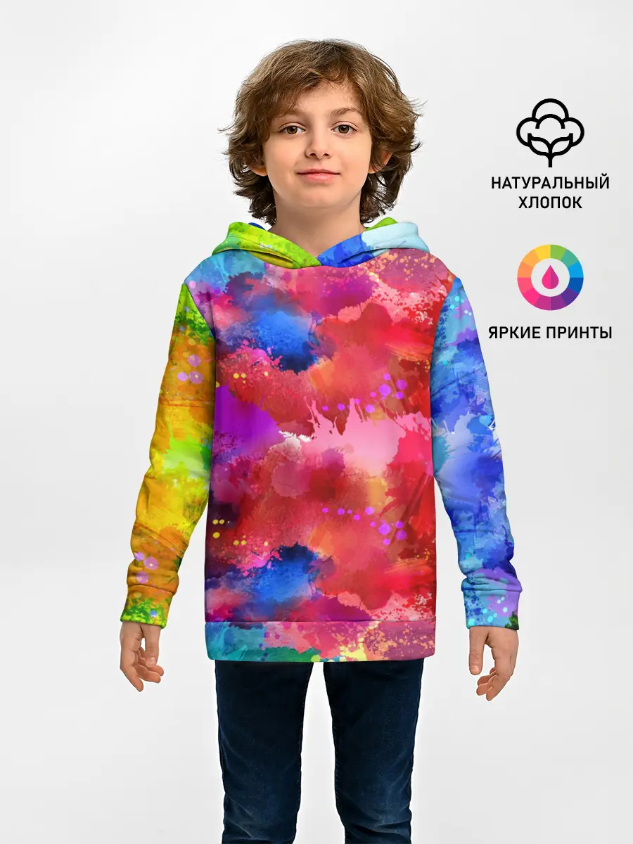 Детское худи / Брызги красок