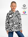 Детское худи / Graffiti white on black