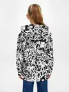 Детское худи / Graffiti white on black