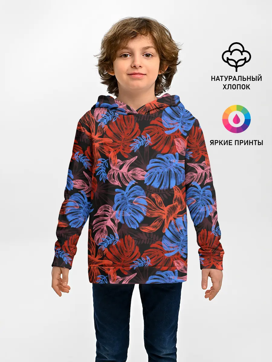 Детское худи / Неоновые Тропики