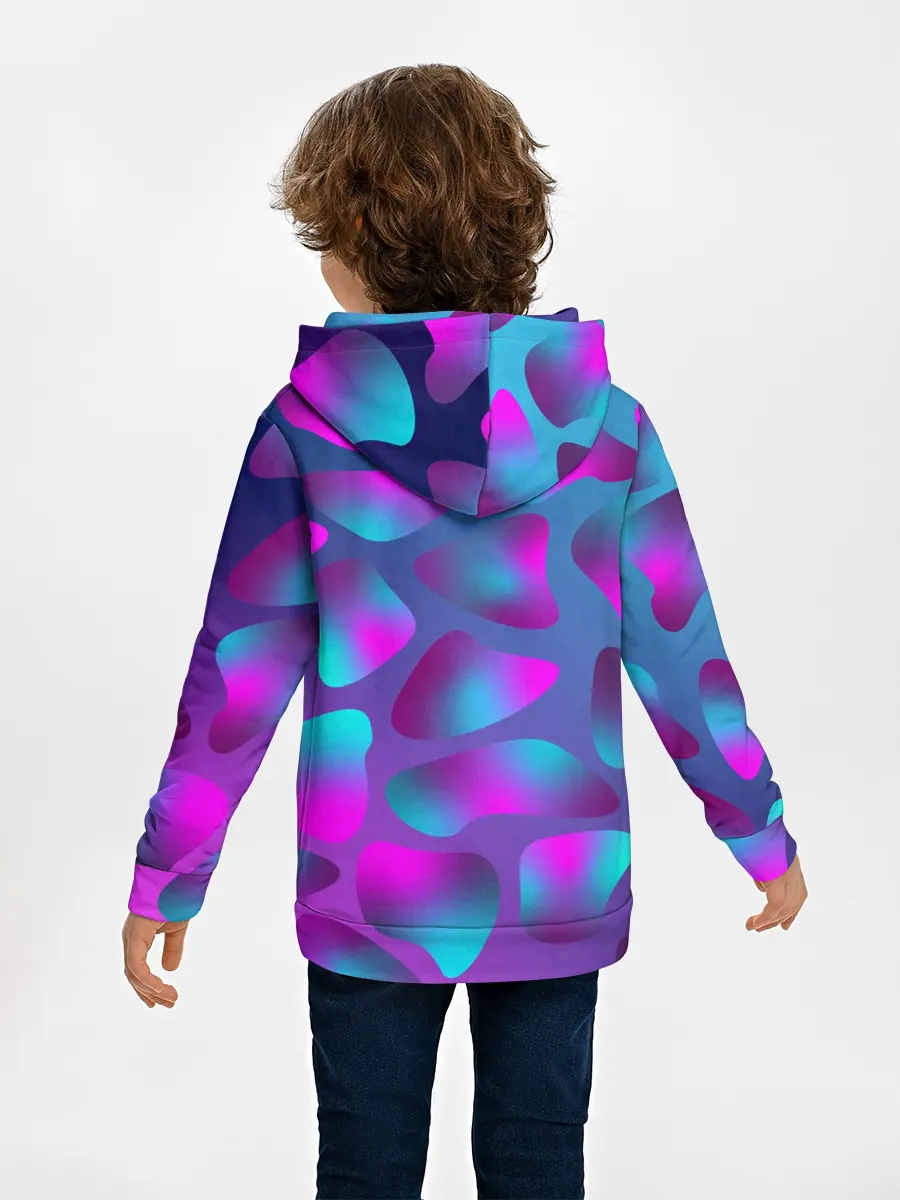 Детское худи / Неоновые капли