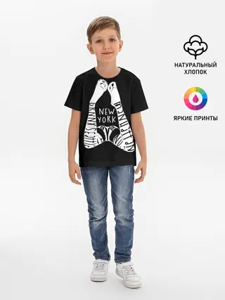 Детская базовая футболка / New York