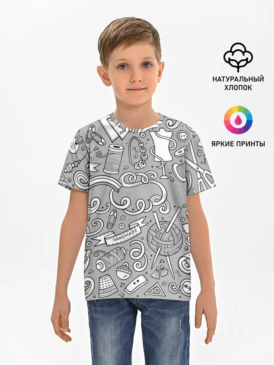 Детская базовая футболка / handmade