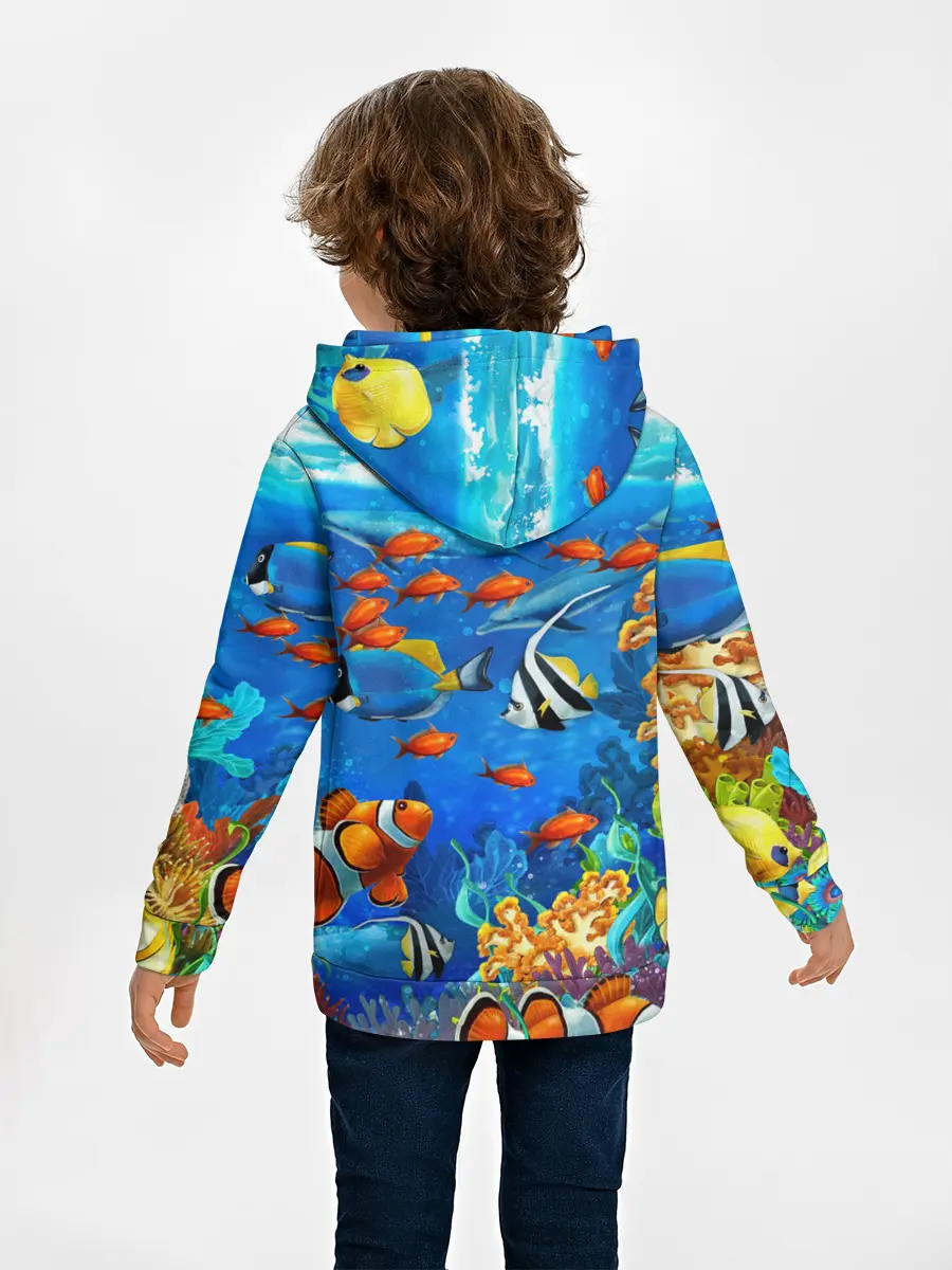 Детское худи / Коралловые рыбки