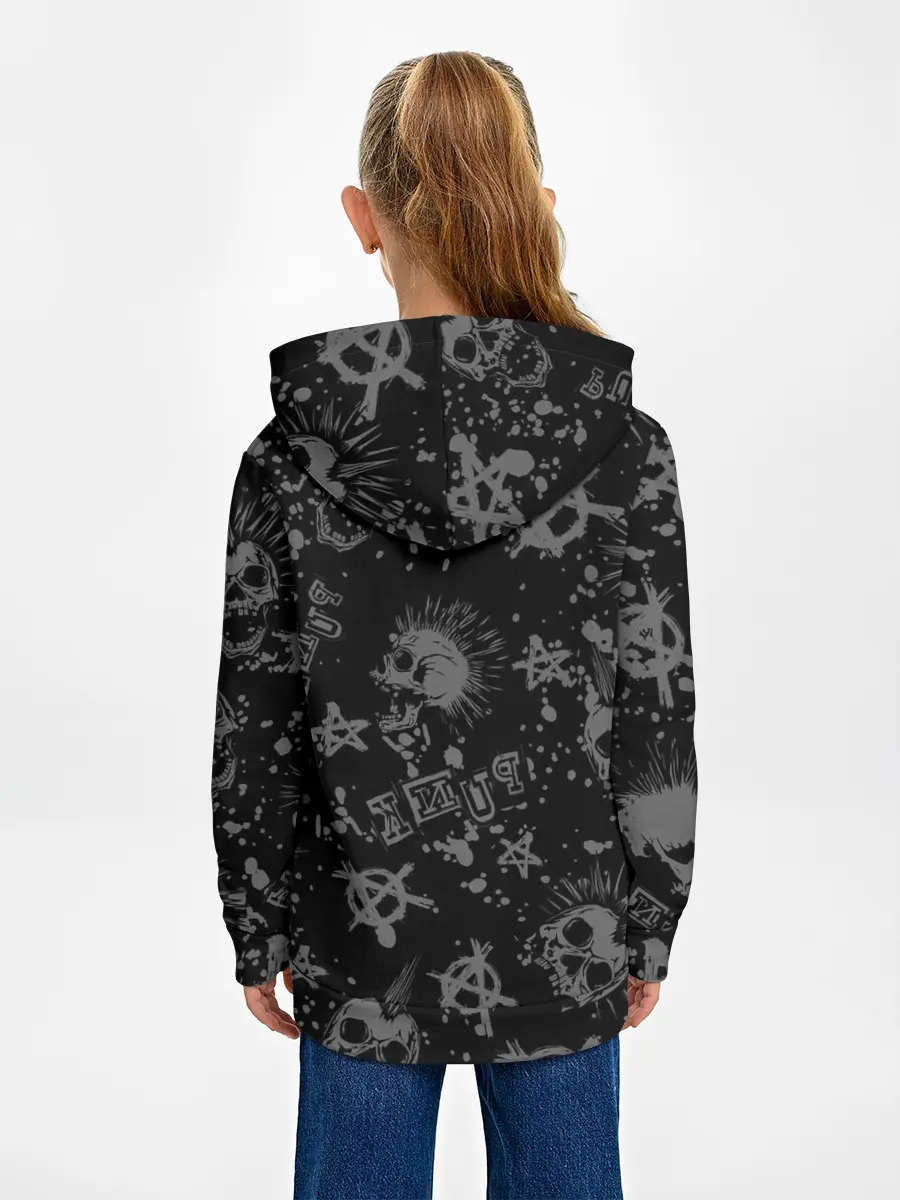 Детское худи / Панда в косухе